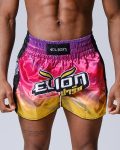 Calções Muay Thai ELION Raja Rosa/Laranja